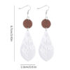 Wholesale Spring/Summer Vacation Earrings - Simple Floral Teardrop Patchwork Pendant