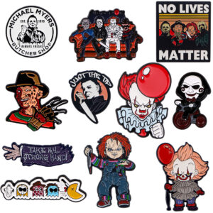 Wholesale Halloween Badge Horror Brooch Cartoon Metal Badge Jewelry Medal Clothing Brooch Accessories