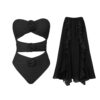 Wholesale 2024 Swimsuit for Women Cross-Border European and American Bikini New 3D Stereo Flower Women's Swimsuit Wholesale Bikini