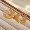 Wholesale 1 Pair Basic Simple Style Irregular Geometric Plating 304 Stainless Steel 18K Gold Plated Earrings