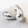Wholesale 1 Pair Simple Style Water Droplets Plating Inlay Titanium Steel Zircon 18k Gold Plated Ear Studs