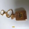 Wholesale Exquisite Crystal Perfume Bottle Small Gift Auto Accessories Rhinestone Keychain Creative Pendant Keychain Bag Pendant
