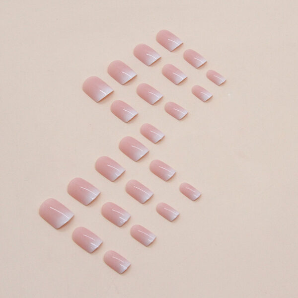 Wholesale Short Square European and American ins Style Girl Pure Desire Gradient Nail Art Sweet Gentle Girl Style Wearing Nail Armor Piece Batch