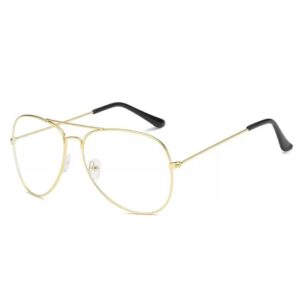 Gold frame white piece