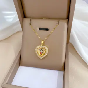 G319 Titanium Steel Chain Copper Pendant