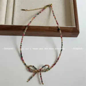 1# Beaded Crystal Necklace