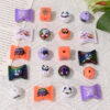 Wholesale Halloween acrylic printed beads with straight holes