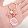 Wholesale Mother's Day Series Butterfly Flower Pendant Keychain Niche High-end Bag Pendant Gift for Mother