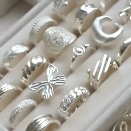 Wholesale Summer Copper Ring Women's Unique Design High-End Feelings Non-Fading Open Simple Style Accessories