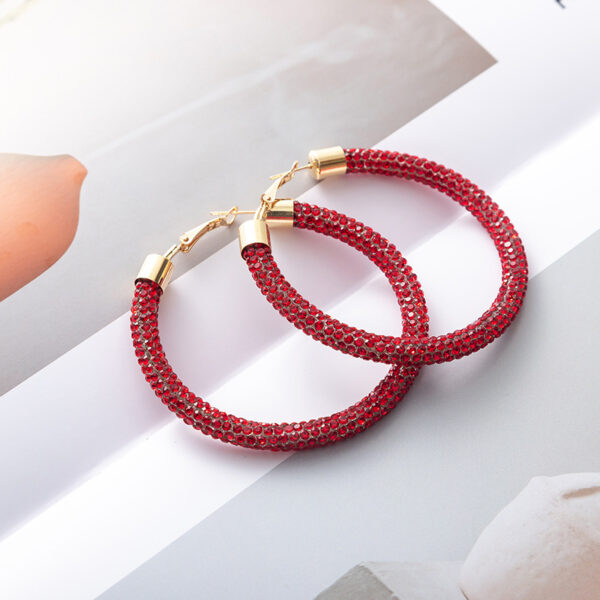 Wholesale Christmas and Independence Day Gradient Color Earrings