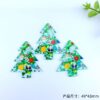 Wholesale Christmas fresh Christmas tree earrings pendants