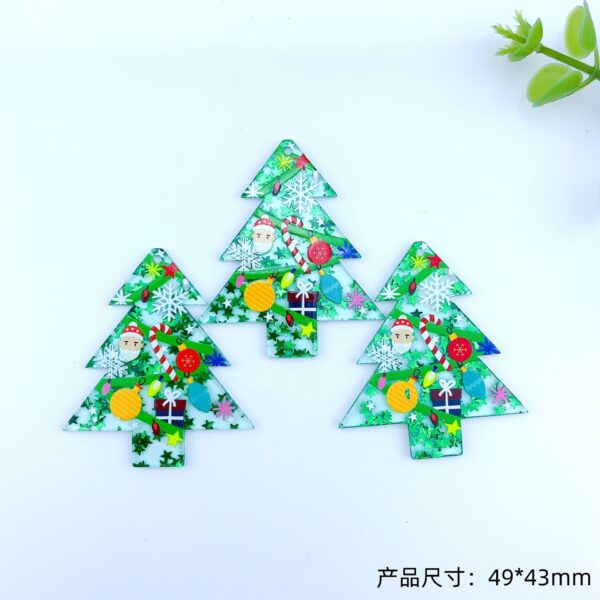 Wholesale Christmas fresh Christmas tree earrings pendants