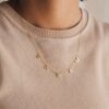 Wholesale European and American personality 26 English letter name necklace silver female Valentine's Day DIY gift clavicle chain