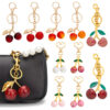 Wholesale Cross-border Explosions Cherry Keychain Women's Bag Hanging Cherry Alloy Keychain Jewelry Accessories Keychain