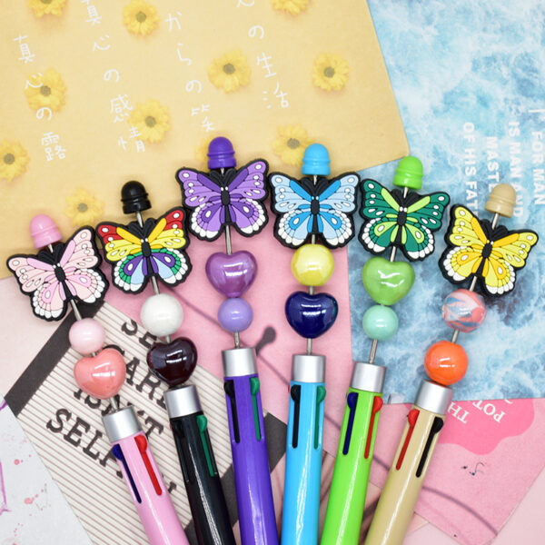 oly-59cd8c3af871dd9eee2f576f5712c280 Wholesale Random 100pcs Flower Butterfly Beaded Children's Pendant Decoration