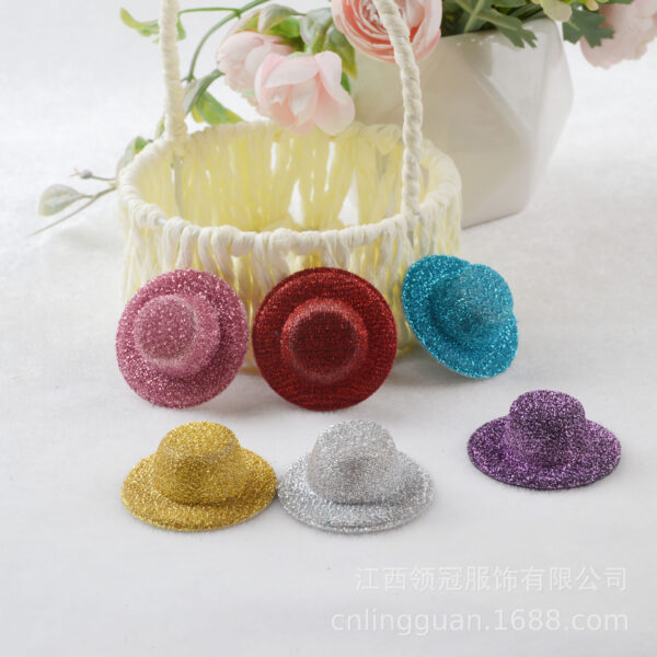 Wholesale Mobile phone pendant small hat accessories shoes and clothing perfume seat decorative hat Doll hat toy small hat accessories 4CM fine color
