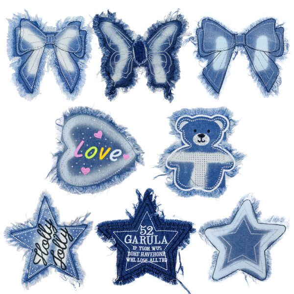 oly-59df393ebf388bf5095f38af25136409 Wholesale Retro denim-style fringed patch