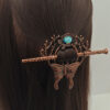 oly-59e671da1fbd992b684595bb808f7c70 Wholesale Cross-border Hot Selling Retro Nordic Imitation Moon Stone Butterfly Hairpin Viking Hair Stick Irish Norwegian Style Hair Aessories