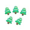 Wholesale 10pcs vertical hole color double-sided printing Christmas tree series DIY beads