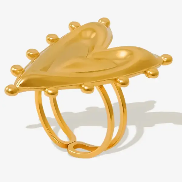 Ion Plating (IP) Real Gold Plated 18K Gold Geometric 304 Stainless Steel Casual Simple Style Streetwear Waterproof Non Tarnish Open Rings