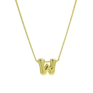 W / Necklace (Curb Necklace)