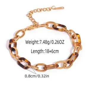 Leopard / adjustable / 1 Piece Leopard Print Bracelet