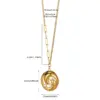 Wholesale Jewelry Simple Style Heart Shape 304 Stainless Steel Artificial Pearls Pendant Necklace Paperclip Chain Ball Chain