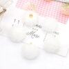 Wholesale New 15MM long fur ball mink fur ball diy beads stud earrings necklace pendant earrings accessories handmade accessories
