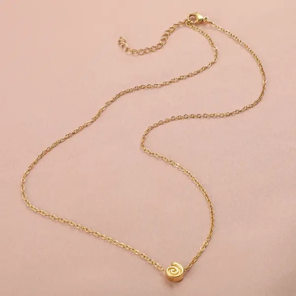 Wholesale Summer Beach Vacation Shell Starfish Design Stainless Steel Necklace Women's Fashion Clavicle Chain Ocean Series Jewelry