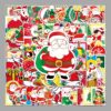 Wholesale 100 pcs/pack Christmas Graffiti Holiday Creative DIY Sticker Waterproof