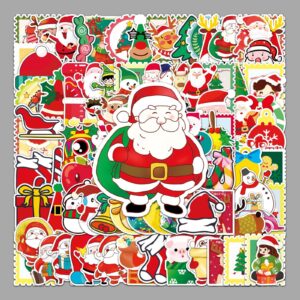 Wholesale 100 pcs/pack Christmas Graffiti Holiday Creative DIY Sticker Waterproof