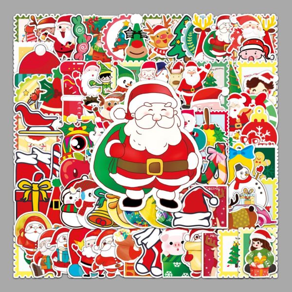 Wholesale 100 pcs/pack Christmas Graffiti Holiday Creative DIY Sticker Waterproof