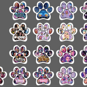 Printed footprint beads. Please contact customer service for specific designs.