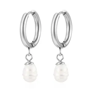 MS-655 Steel Color Pearl Ear Clip
