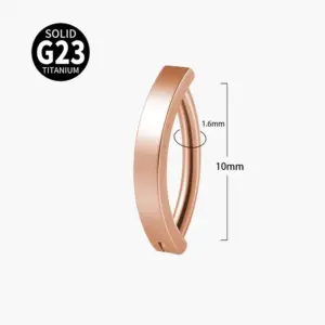 Rose Gold-1.6x10mm / As Shown in the Figure (Titanium)