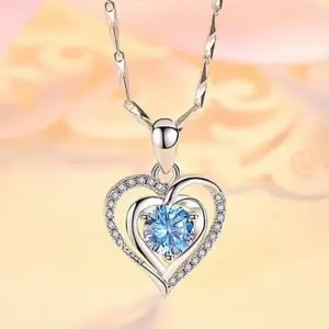 12 Blue Diamond O-Shaped Chain