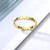 Wholesale PVD Coated Real Gold Plated Heart Stainless Steel Simple Style Waterproof Non Tarnish Rings