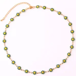 Green Necklace / 18K