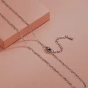1.5mm Steel Color O-Shaped Chain / 50 5cm Extension Chain