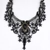 oly-5a6d62da1456a75a21666173840b821a Wholesale Gothic choker lace necklace women's necklace simple exaerated black clavicle chain fake collar handmade jewelry
