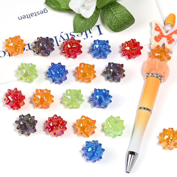 Wholesale Colored sea urchin ball acrylic beads