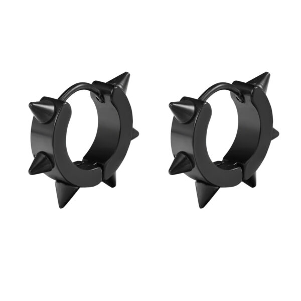 Wholesale Titanium steel punk Willow nail earrings men's street personality earrings factory direct fashion earrings European and American fashion jewelry