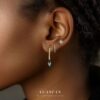 Wholesale S925 Sterling Sier Turquoise Retro Earrings Luxury Earrings