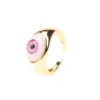 Wholesale Plastic Copper Geometric No Inlaid Rings