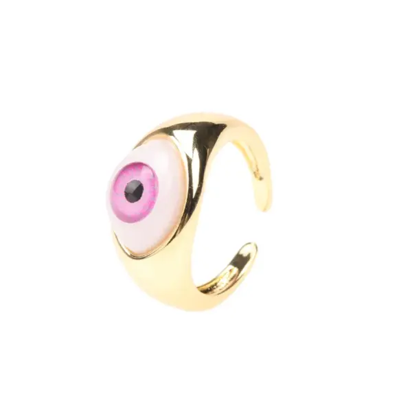 Wholesale Plastic Copper Geometric No Inlaid Rings