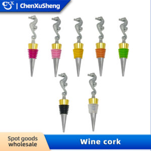 Wholesale Haima dual-color electroplated wine stopper, red wine stopper