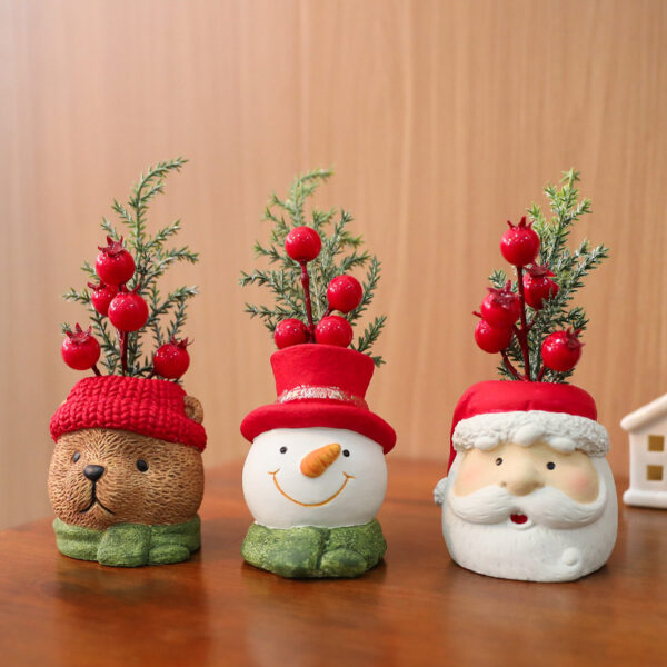 Wholesale Shengyuan New Resin Christmas Gnome Doll Santa Claus Snowman Resin Christmas Decoration Ornaments