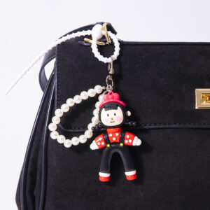 Split multi-girl pendant-black overalls