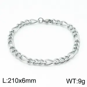Steel Color 210 * 6mm = Bracelet KB146811-Z