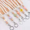 Wholesale New Cartoon Daisy Pure Hand-Woven Necklace Creative DIY Pendant Keychain Brand Work Permit Lanyard
